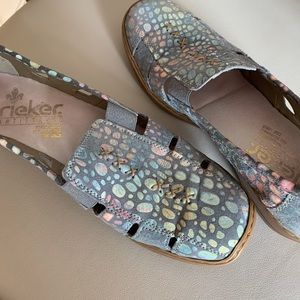 Rieker slip-ons.